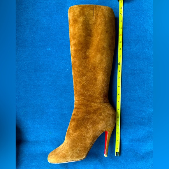 Christian Louboutin Caramel Suede Boots - Picture 5 of 11
